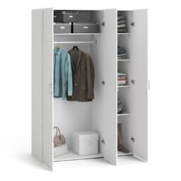 Space Wardrobe with 3 doors White 1750 - thumbnail 3