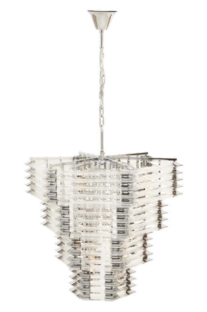 Fairhaven Prism Light – Glass & Chrome Finish (15 Bulb) - image 1