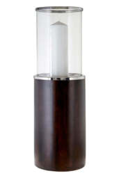 Ether Candle Holder – Glass & Wood (Large) - thumbnail 2