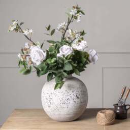 Artisanal & Earthy: The Tiber Stone Ceramic Vase