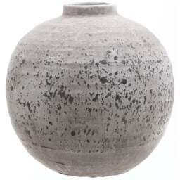 Artisanal & Earthy: The Tiber Stone Ceramic Vase - thumbnail 2