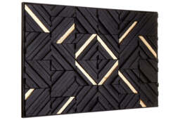 Horizon Wood Carving Wall Art – Black - thumbnail 6