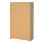 Uppsala Open Wardrobe Unit in Jackson Hickory Oak with a Beige Textile Curtain - thumbnail 4