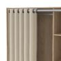 Uppsala Open Wardrobe Unit in Jackson Hickory Oak with a Beige Textile Curtain - thumbnail 5
