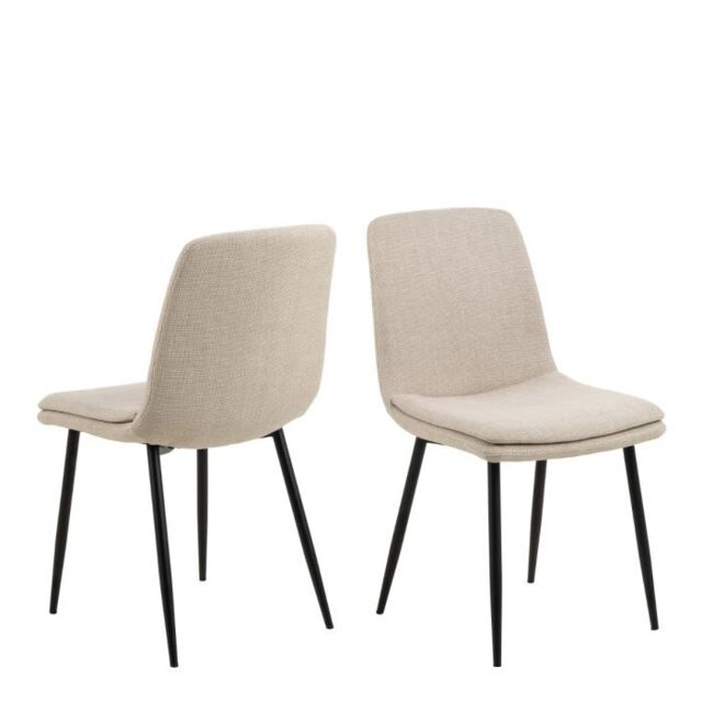 Becca Dining Chairs in Beige – Set of 4 - image 1