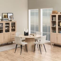 Becca Dining Chairs in Beige – Set of 4 - thumbnail 2