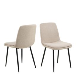 Becca Dining Chairs in Beige  Set of 4
