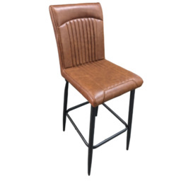 Orissa Barstool Vegan Leather Tan SET OF 2