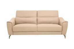 Chroma Leather Sofa – Stone (3 Seat) - thumbnail 2