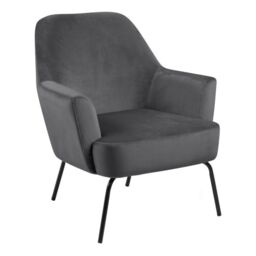 Lounge Chair in Dark Grey  Melissa Collection