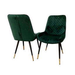 Luna Velvet Dining Chair – Available in Sets of 2, 4, or 6 - thumbnail 2