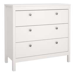 Madrid Chest 3 Drawers in White