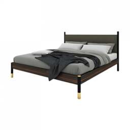 Bali Bed – Modern Wooden Frame in Grey Finish - thumbnail 2