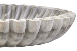 Suncrest Fluted Marble Bowl – Grey (Large) - thumbnail 2