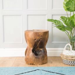 Delvane Stool / Side Table Natural wax - thumbnail 3