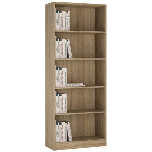 4 You Tall Wide Bookcase in Sonoma Oak - image 1