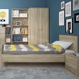 4 You Tall Wide Bookcase in Sonoma Oak - thumbnail 2