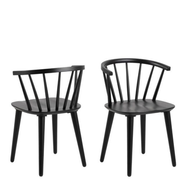 Ida Dining Chair in Black Set of 2 - image 1