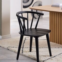 Ida Dining Chair in Black Set of 2 - thumbnail 4