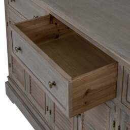 Delphine Collection 6 Door 3 Drawer Large Dresser Base - thumbnail 3