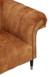 Thistle Two Seat Sofa – Gold Velvet - thumbnail 6