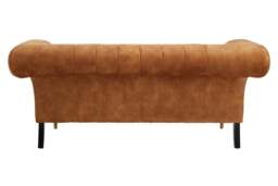 Thistle Two Seat Sofa – Gold Velvet - thumbnail 3