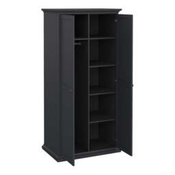Paris Wardrobe with 2 Doors in Matt Grey - thumbnail 5