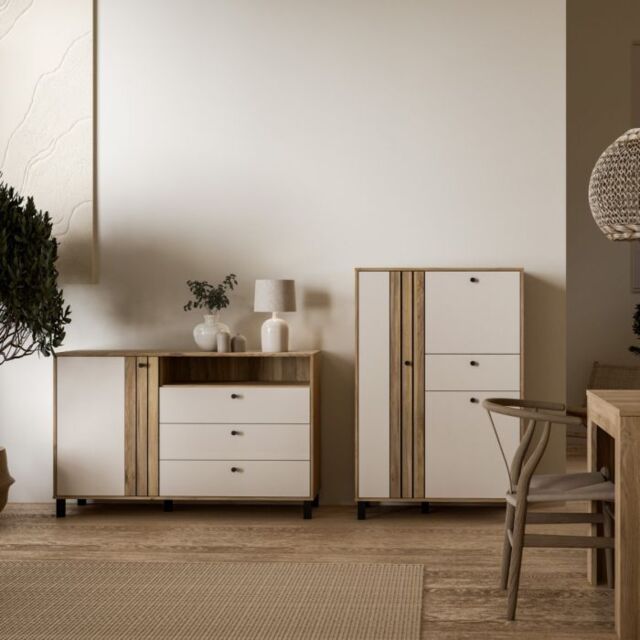 Cumbria Chest 5 Drawers Dark Grey - image 1
