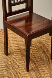 Rill Dining Chair – Dark Sheesham Wood - thumbnail 6