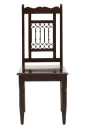 Rill Dining Chair – Dark Sheesham Wood - thumbnail 1