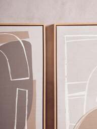 Sundown Canvas Art 2 Abstract of Neutral Set Wall - thumbnail 6