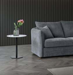 Aluxo Rubin Corner Chaise in Charcoal Bouclé - thumbnail 2