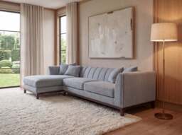 Aluxo Cooper Right Hand Corner Group Sofa in Dolphin Boucle - thumbnail 2