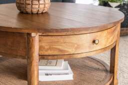 Elvarin Round Coffee Table - thumbnail 2