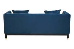 Solana 2-Seat Navy Fabric Sofa - thumbnail 3