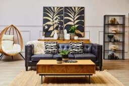 Reed Natural Rattan Effect Chair - thumbnail 5
