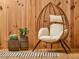 Reed Natural Rattan Effect Chair - thumbnail 2