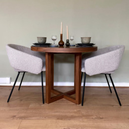 Iris Dining Table – 90cm Round Compact Dining Table - thumbnail 5