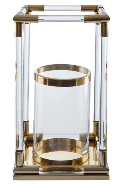 Aegean Candle Holder – Gold Finish & Acrylic (Large) - image 1