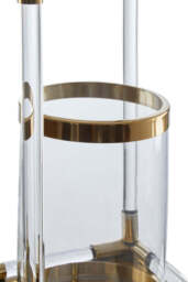 Aegean Candle Holder – Gold Finish & Acrylic (Large) - thumbnail 2
