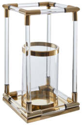 Aegean Candle Holder – Gold Finish & Acrylic (Large) - thumbnail 5