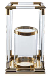 Aegean Candle Holder – Gold Finish & Acrylic (Large)