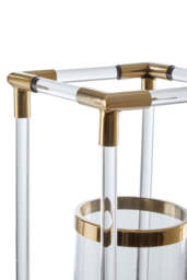 Aegean Candle Holder – Gold Finish & Acrylic (Large) - thumbnail 3