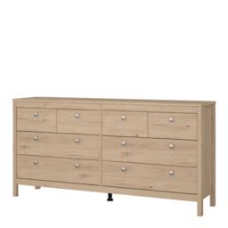 Madrid Double Dresser 4+4 Drawers in Jackson Hickory Oak - thumbnail 3