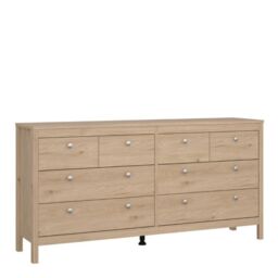 Madrid Double Dresser 4+4 Drawers in Jackson Hickory Oak - thumbnail 1