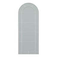 Large White Arched Window Style Mirror - thumbnail 1