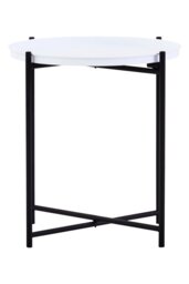 Wilmslow Side Table with Round Grey Top – Contemporary Side Table - thumbnail 5