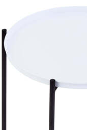 Wilmslow Side Table with Round Grey Top – Contemporary Side Table - thumbnail 2