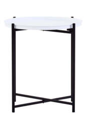 Wilmslow Side Table with Round Grey Top – Contemporary Side Table - thumbnail 6