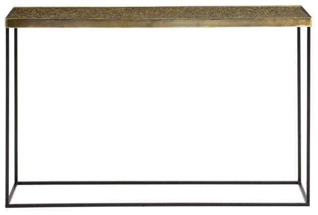 Umber Console Table – Gold Finish - image 1